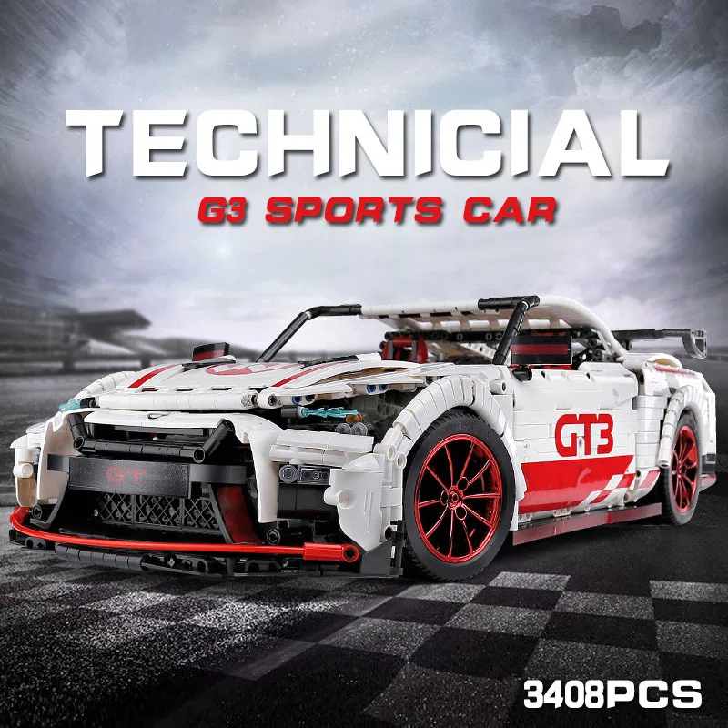 3408 шт GT-R RC гоночный автомобиль с функцией двигателя пульт дистанционного