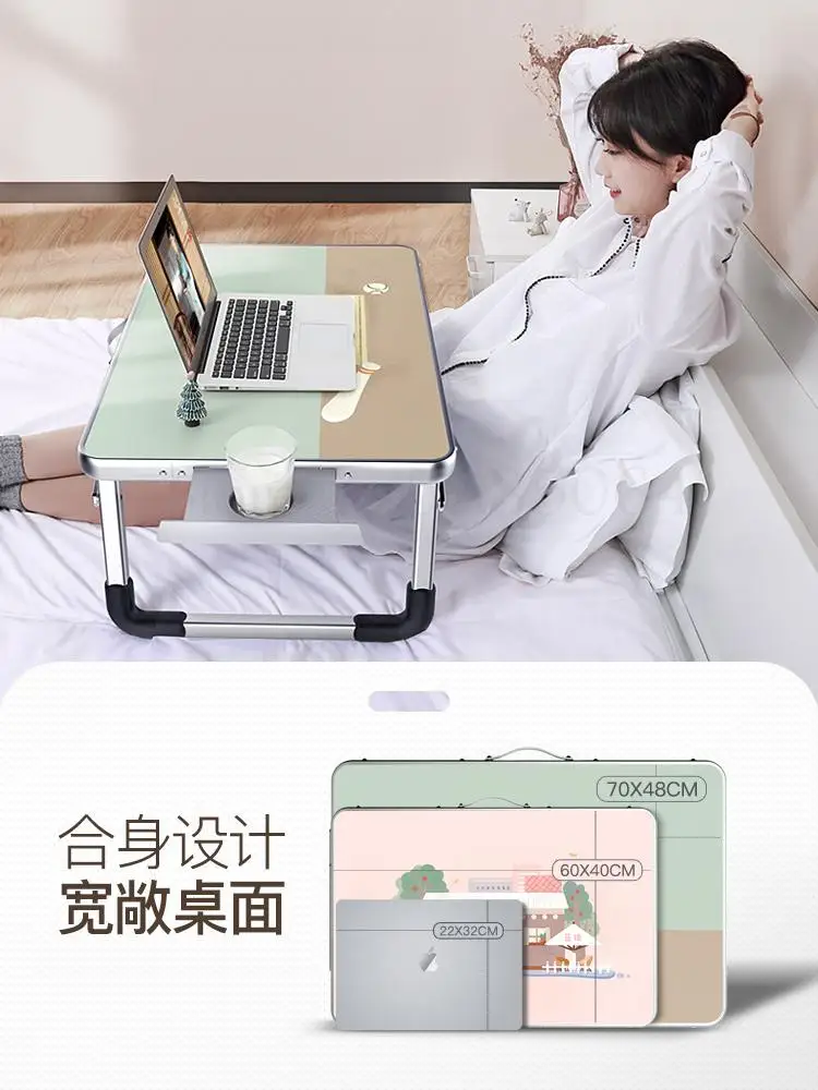 Кровать маленький стол студенческое общежитие домашний ленивый компьютерный