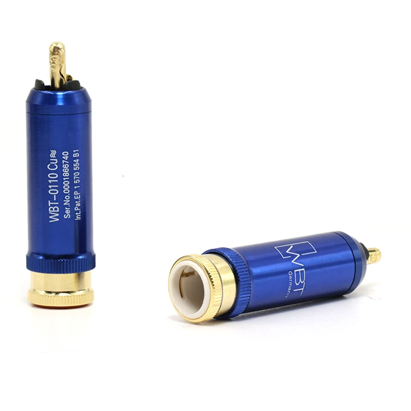 4 шт. WBT 0110cu nextgen медный RCA разъем для DIY кабеля | Электроника