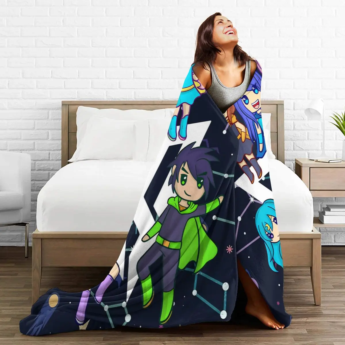 

Ultra Soft Sofa Blanket Cover Blanket Cartoon Cartoon Bedding Flannel plied Sofa Bedroom Decor for Children and Adults 10842
