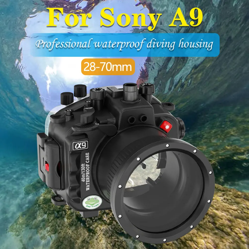 

Seafrogs Professional Waterproof Camera Housing for Sony A9 Underwater 40m/130ft Diving Camera Bag