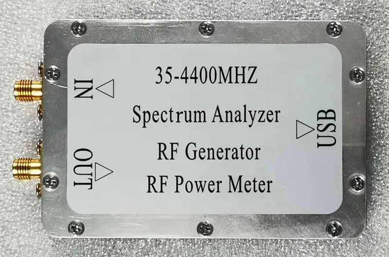 

PLZ35-4400MHz Simple Spectrum Sweep Signal Source Tracking Source Power Meter CNC Aluminum Alloy Case