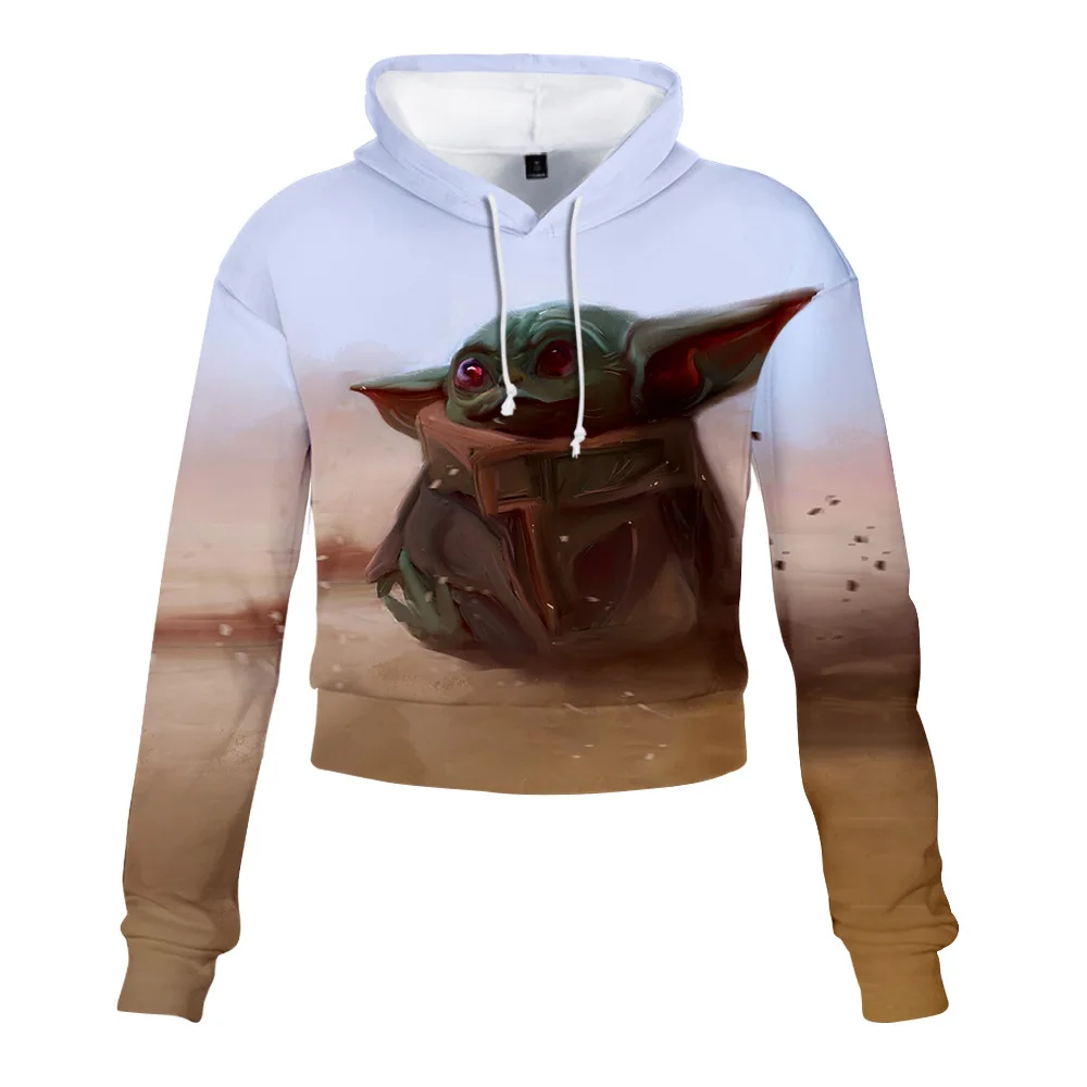 Мандалорские новые Забавные 3D толстовки с героями мультфильмов для женщин Kawaii Baby