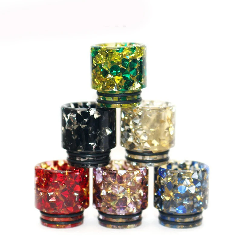 810 & 510 полимерный дрип тип цветной мундштук vape diamond для RDA RDTA аксессуары
