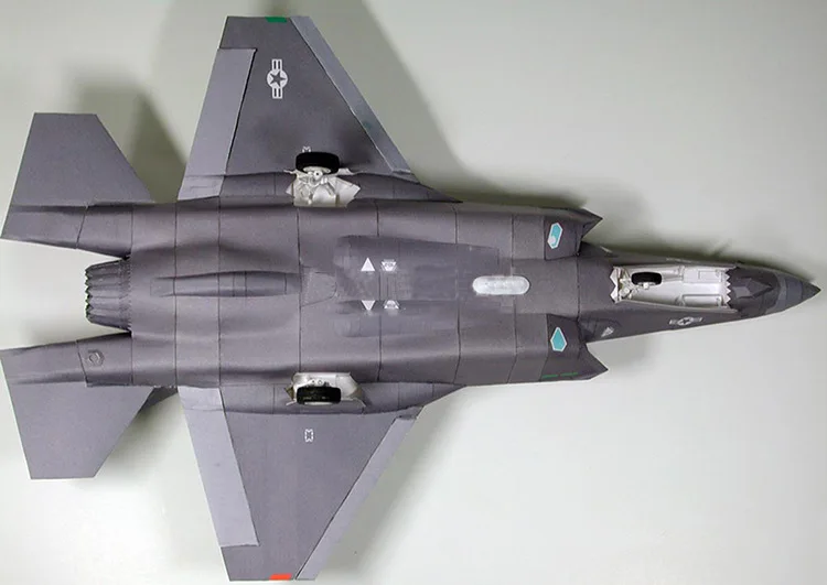 1:33 США F-35 II Lightning Fighter DIY 3D бумажная карточка модель Конструкторы развивающие игрушки военная модель строительные игрушки