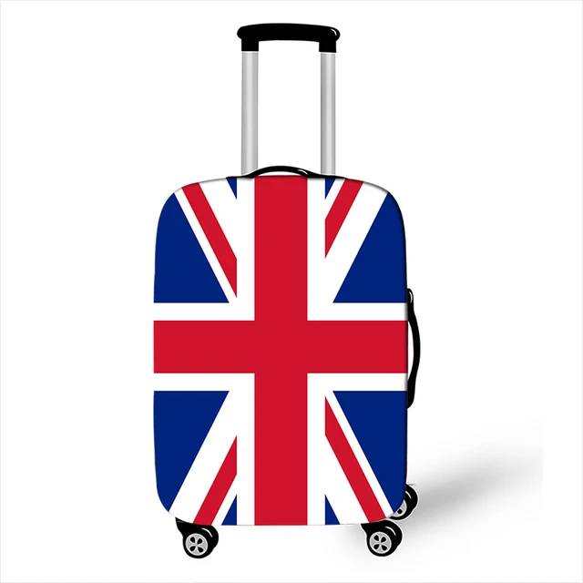 Flag Suitcase Cover Travel Dust Cover Suitcase Trolley Luggage Protection Cover Russia Spain Travel Accessories Luggage Cover