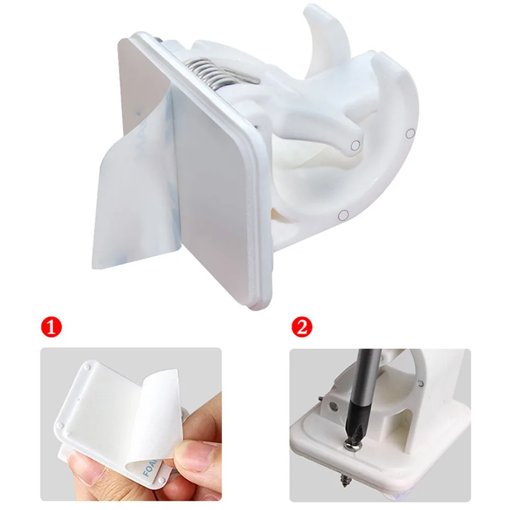 

Super Strong! 2pcs Wall Sticker Rod Rack ABS Mounted Fishing Rod Storage Clips Clamps Holder Rack Organizer Portable Designed