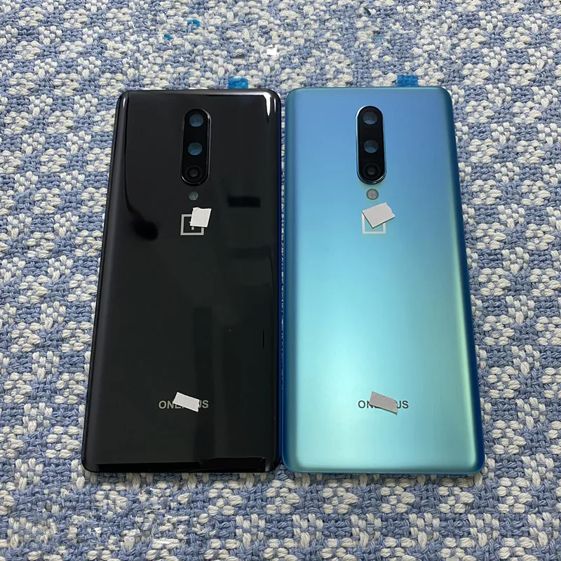 Oneplus8 Rear Housing For Oneplus 8 6.55" One Plus Glass Back Cover Repair Replace Battery Door Case + Logo Camera Lens Glue | Мобильные