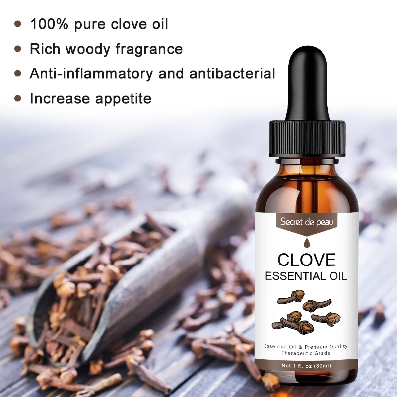 SDP Natural Clove Extract Essential Oil Natural Aphrodisiac Improve Male Function Adjust Emotion Skin Moisturizing Relief Pain