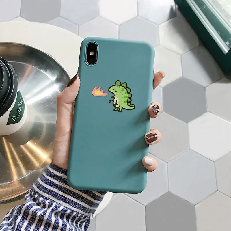 Spitfire маленький динозавр чехол для телефона iPhone11 X XS XR XSMax 8 7 6S PluS матовый мягкий