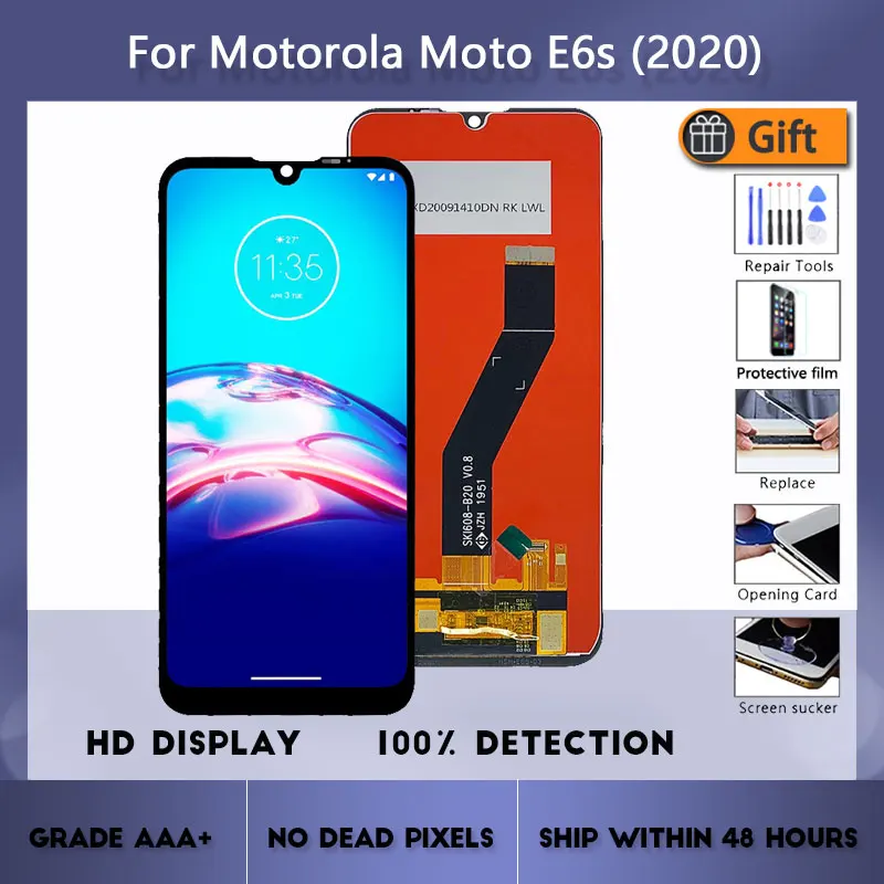 

Заводская цена дисплей с сенсорным экраном для Motorola для Moto E6s (2020) ЖК-дисплей Pantalla в сборе для Moto E6S дигитайзер Запасные части