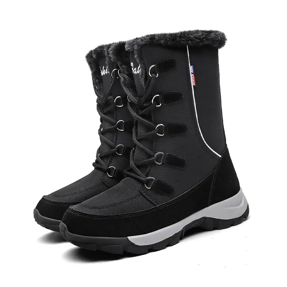 Women Boots Winter Warm Snow Boots Women mid-calf Boots For Female Winter Shoes Botas Mujer Plush Shoes Woman big size35 42