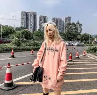 

Hoodie Sweatshirt Gothic Japan Hip Hop Cartoon Oversize Women Spring Autumn Funny Punk Hoodies Tops Females Clothes Hoodie Girl
