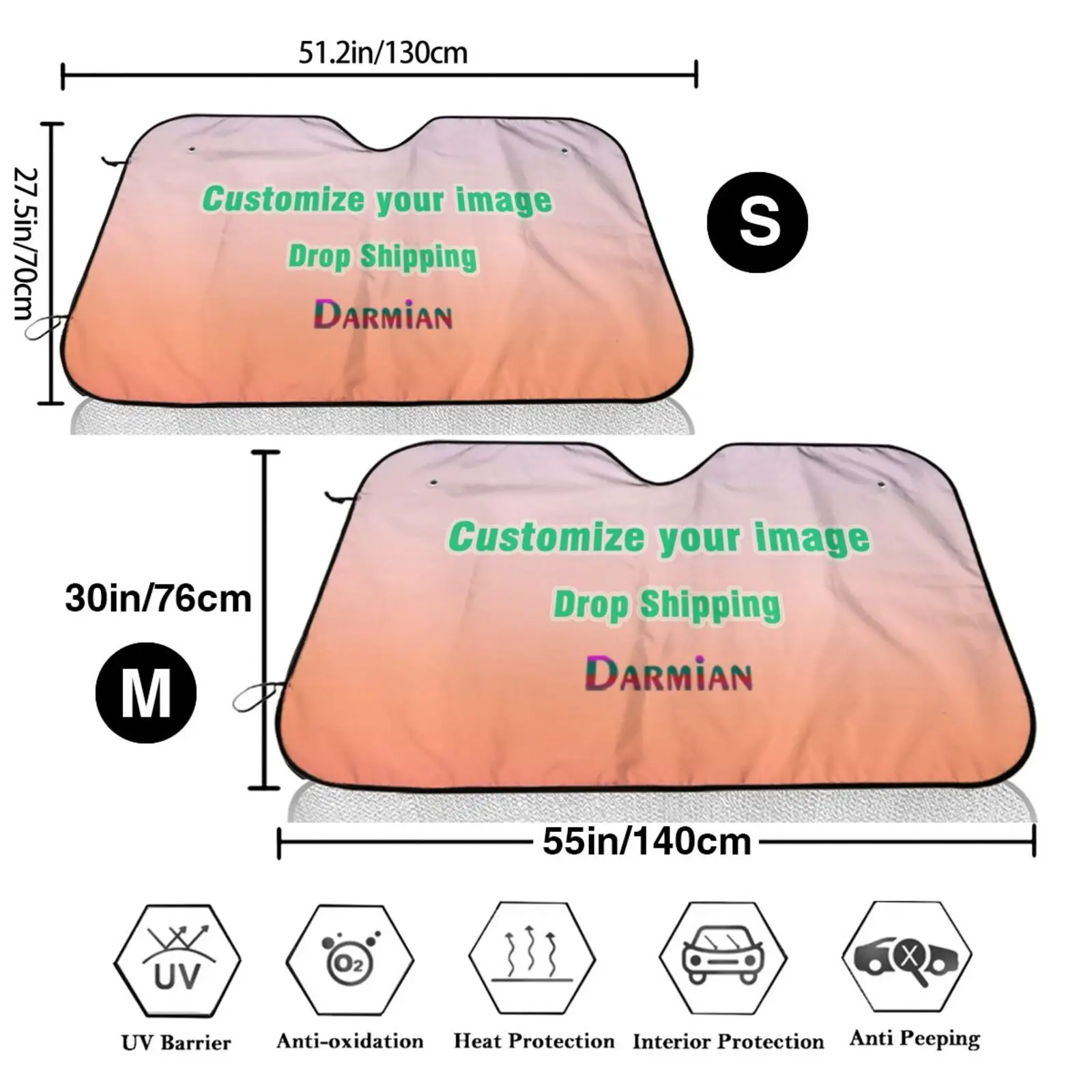 Модный солнцезащитный козырек на лобовое стекло автомобиля защитный для