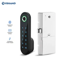 smart digital reader electronic lock support fingerprintcode unlock keyless child safety cabinet lock with usb