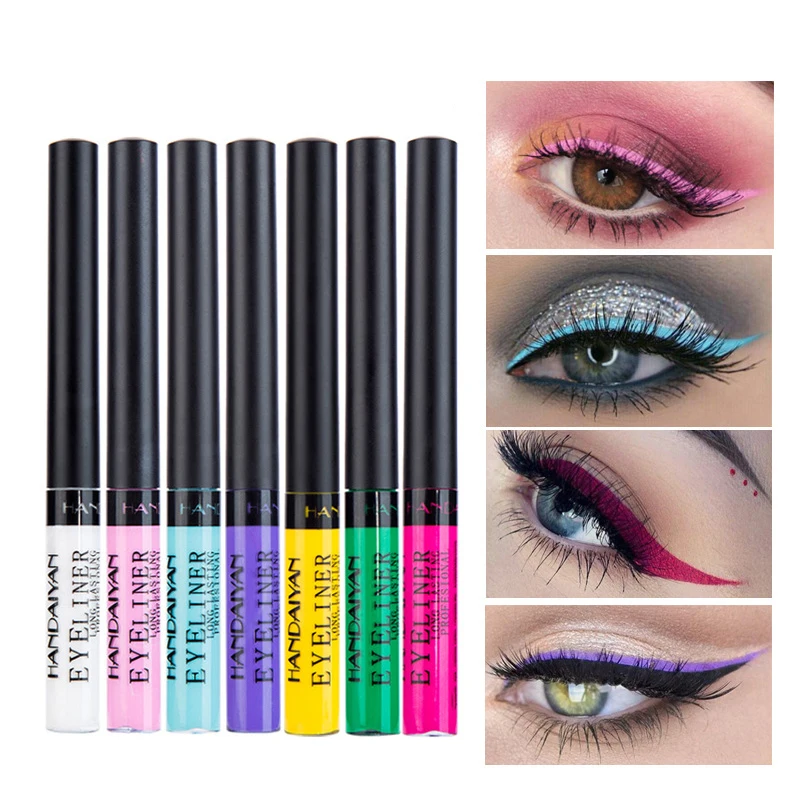 

1pc Neon Matte Liquid Eyeliner Long-lasting Easy To Wear Quick Dry Eye Makeup Natural Brighten Waterproof Eye Shadow Cosmetics
