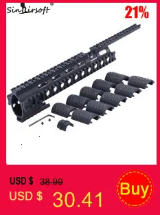 Алюминиевый Quad Rail 4-weaver/picatinny Rail Carbine Rifle Free Floating 7,2" Handguard QD Поворотный корпус для страйкбола AR15 M4/16