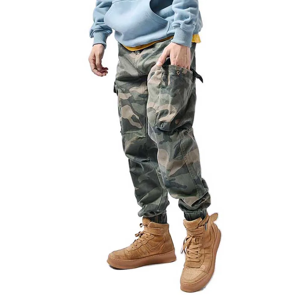 New Fashion Military Army Style Tactical Joggers Pants Men Casual Cargo Trousers Loose Fitting Baggy Hiphop Harem Pants