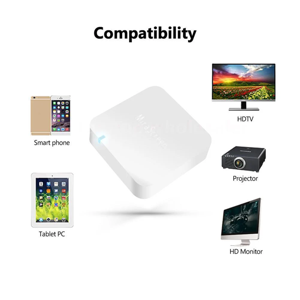 

Mirascreen Car Wireless Wifi Display Anycast Screen Mirroring HDMI AV Stick Video Adapter Receiver dongle for ios android to TV