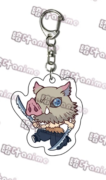 Demon Slayer: Kimetsu no Yaiba Kamado Tanjirou Kochou Shinobu Косплей двухсторонний акриловый брелок в виде фигуры брелок-подвеска подарки - Цвет: 10