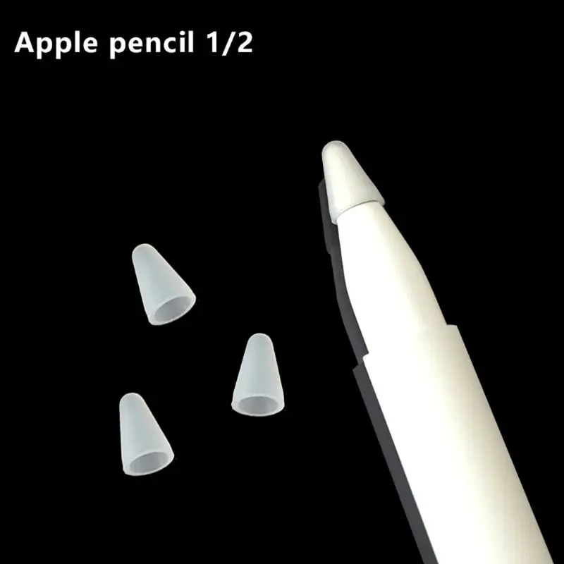 5 шт. силиконовый защитный чехол с наконечником для Apple Pencil 1-го 2-го стилуса |