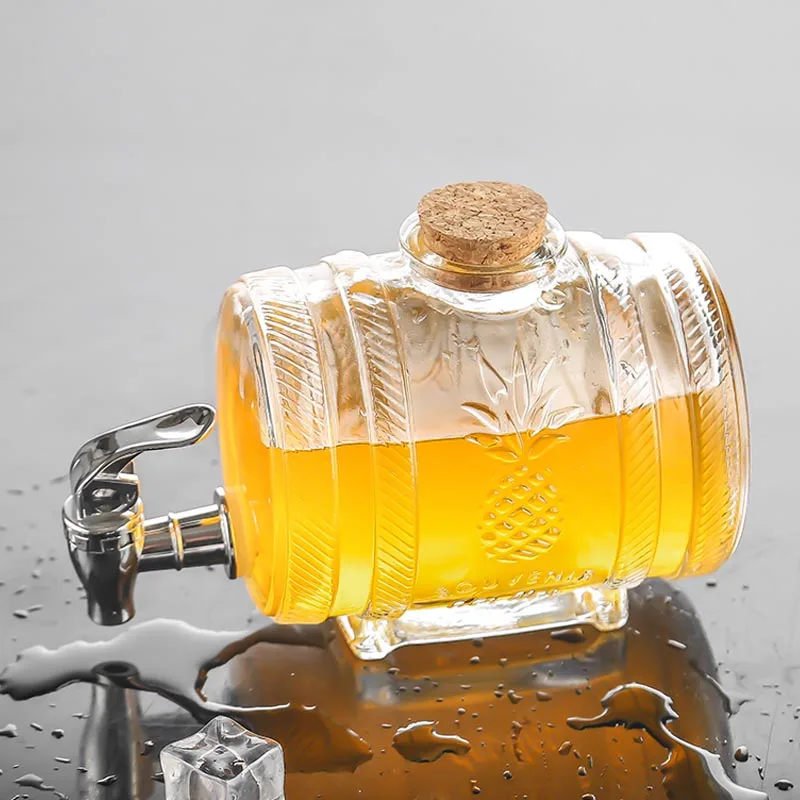 Утолщенная Бессвинцовая стеклянная бутылка прозрачная ферментная банка бутылки
