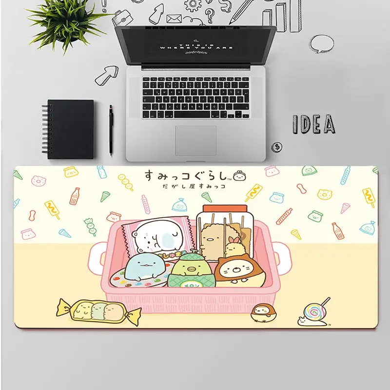 

FHNBLJ Cute Sumikko Gurashi Gamer Speed Mice Retail Small Rubber Mousepad Free Shipping Large Mouse Pad Keyboards Mat