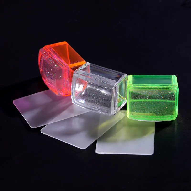 Флуоресцентный лазер силиконовый штамп скребок крышка прозрачная силиконовая
