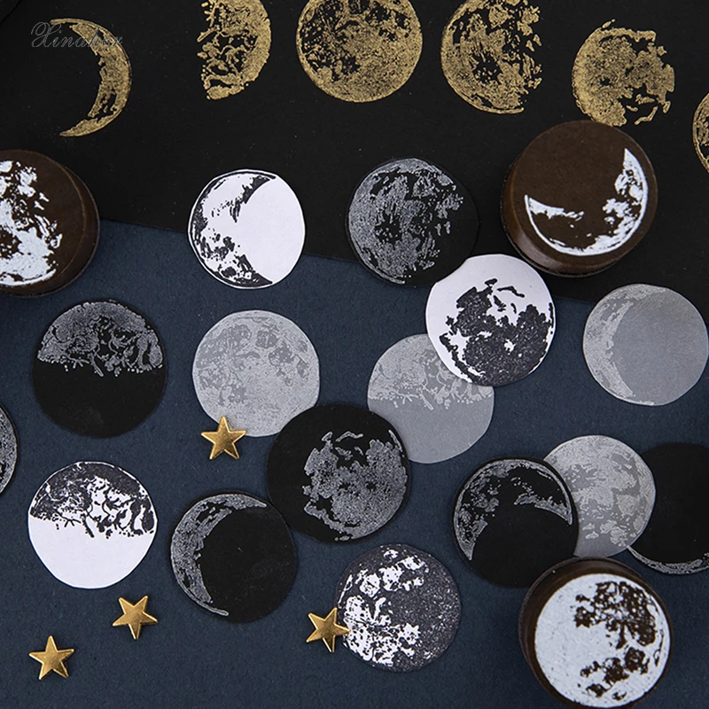 XINAHER, винтажная серия фаз Луны, декоративный штамп, деревянные и резиновые штампы для скрапбукинга, канцелярские принадлежности, сделай сам, стандартный штамп