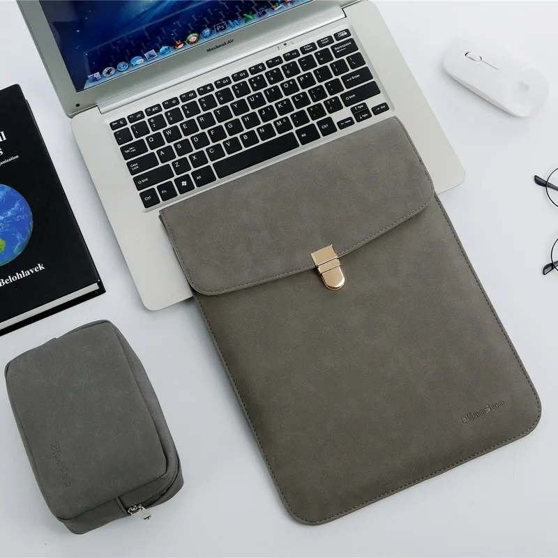 Тонкий чехол из искусственной кожи для ноутбука 14 дюймов с блоком питания Xiaomi
