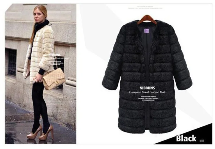 2020 осенняя и зимняя норковая куртка из искусственного меха Длинная женская