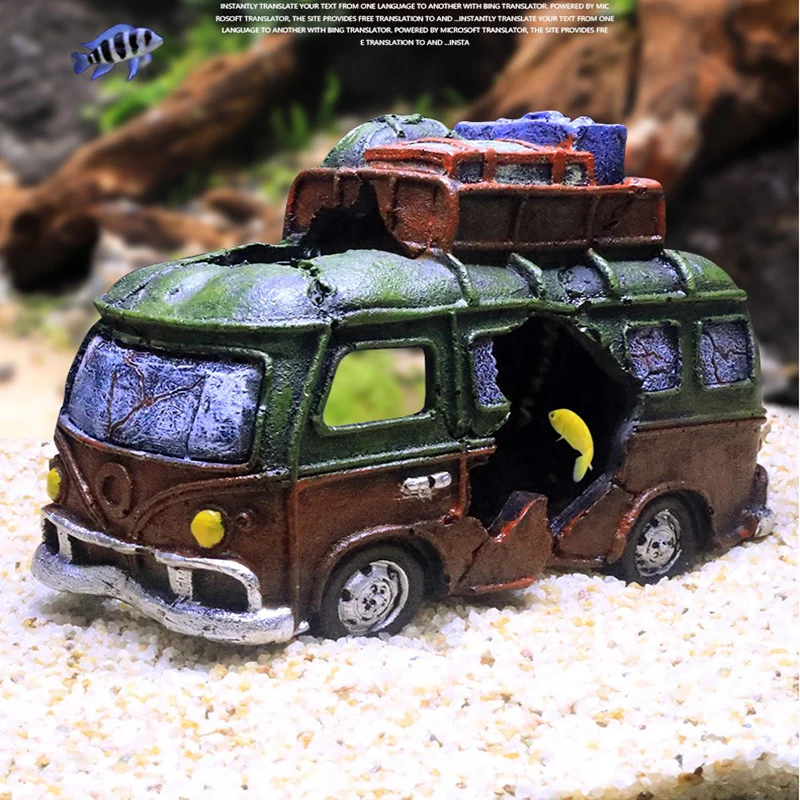 Садок для рыбы Пейзаж украшения раковины домик креветок моделирование морского