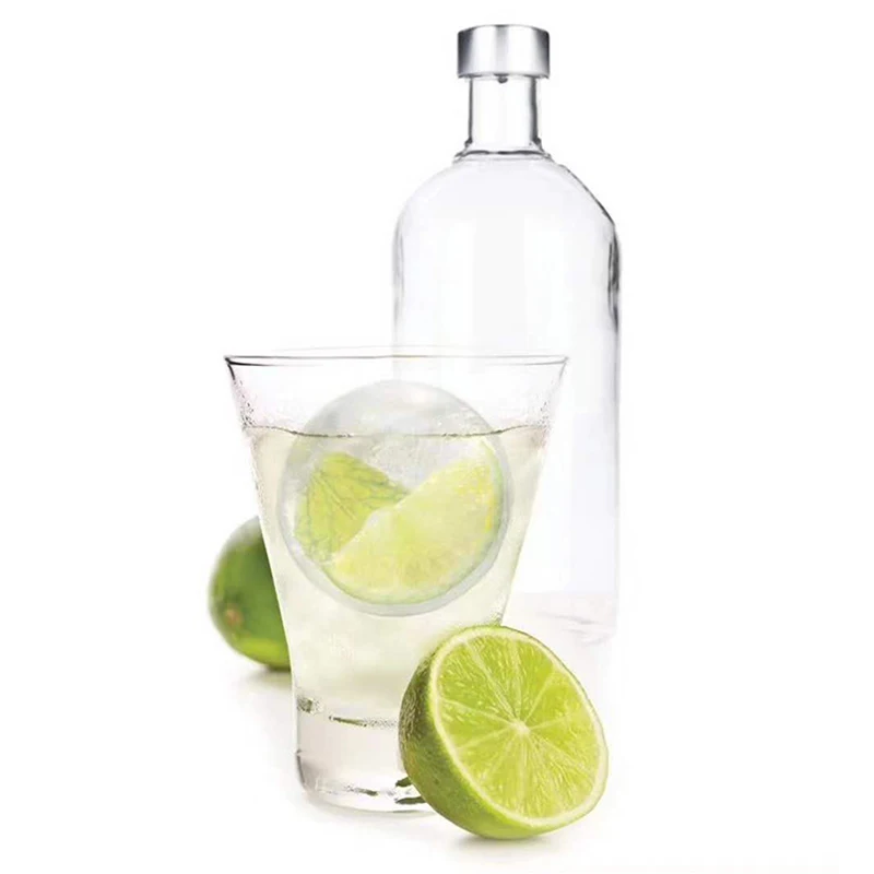 

4 Grids Ice Ball Molds Silicone Sphere Round Ball Ice Cube Makers Whiskey Beer Wine Cocktail Ice Cube Fruit Ice Ball Freezer
