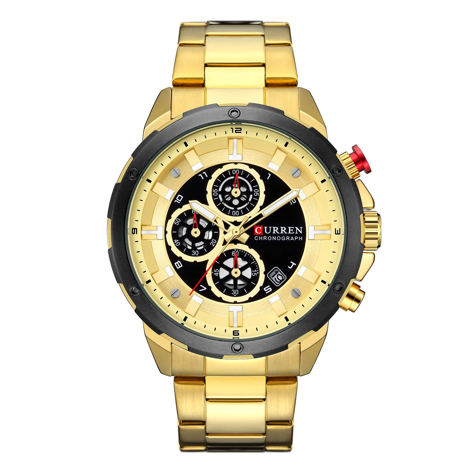 

CURREN 8323 Chronograph Sport Watches For Men Casual Business Wristwatch With Calendar Quartz Men's Watch Male Clock Relojes