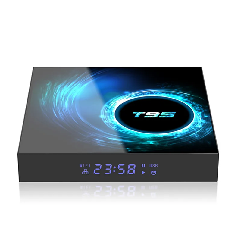 Caixa de tv Android 10 T95 H616 6K 2 4 ГГц и 5 0 Wifi Bluetooth Смарт ТВ-приставка медиаплеер | Электроника