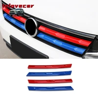 for vw tiguan mk2 2016 2020 accessories front mesh grill bumper cover trim insert bonnet garnish molding styling abs plastic