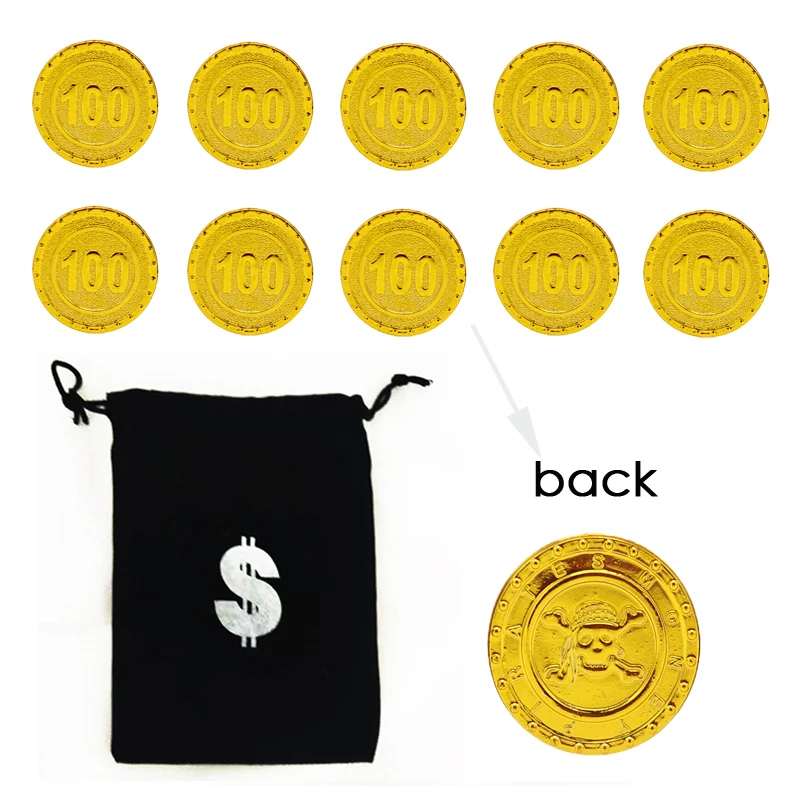 Umorden Детский Пиратский Нож Корсар Карта сокровищ Золотая монета телескоп и