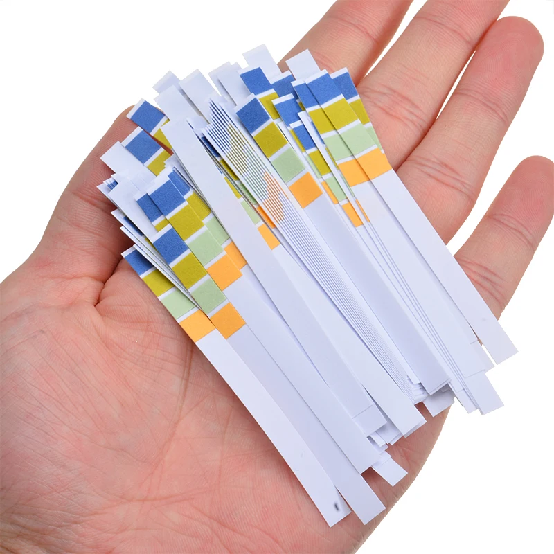 100 Strips/Pack pH Testing Strip 1-14 PH Range Alkaline Acid Level Indicator Paper Aquarium Pond Water Lab Meter Test | Инструменты