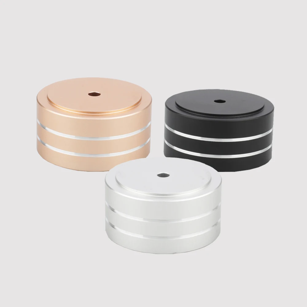 4Pcs FT007S HiFi AMP Speaker Aluminum Isolation Feet Pad Use For Turntable DAC Stereo Audio Speakers Amplifier Pads 40x20mm | Электроника