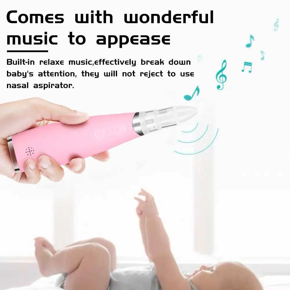 Электрический носовой аспиратор для малышей Очиститель носа с функцией носочки