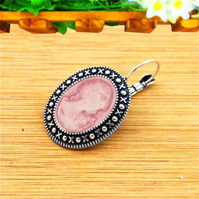 Женский Овальный Ювелирный Комплект 5 цветов ожерелье серьги кольцо антикварное