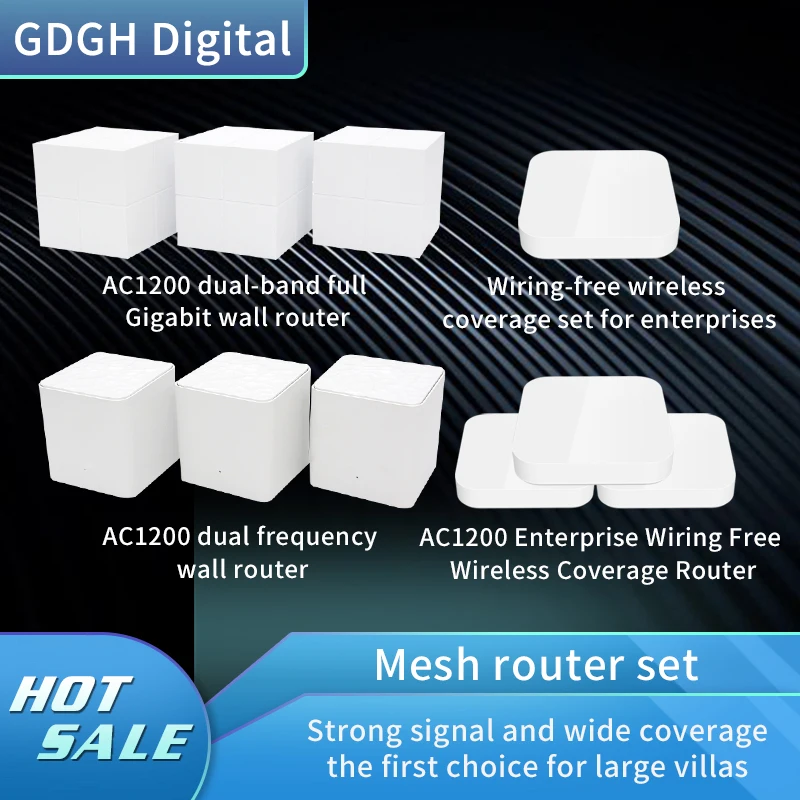 AC1200 полный охват Беспроводной маршрутизатор Интернет сетки Wi-Fi Системы 2 4G/5G