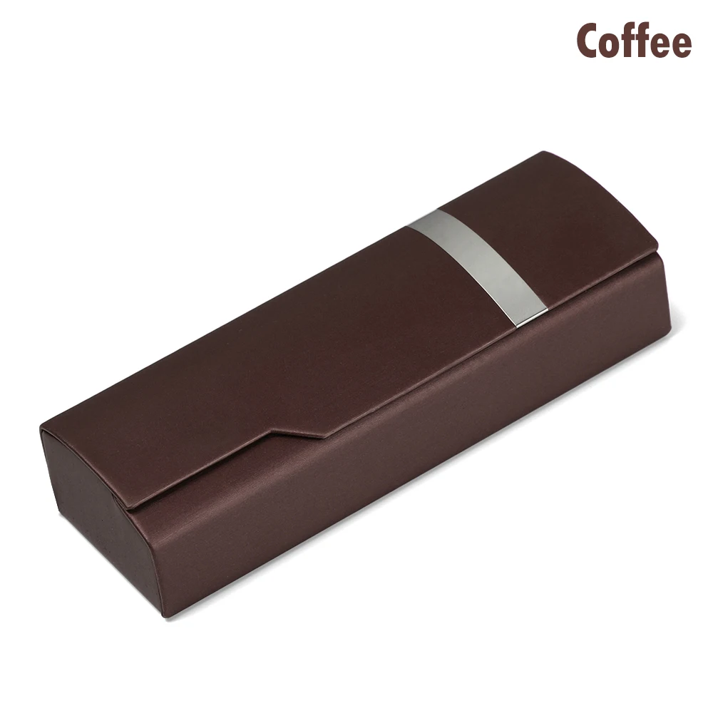 coffee Новые ретро овальные очки коробка солнцезащитные очки льняные складные очки Чехол оптические корзины ручной работы для хранения очки Чехол - Цвет: coffee