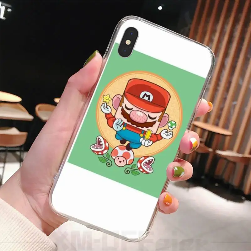 Ivits Miner Mario TPU мягкий чехол для телефона iphone 6 6s plus 7 8 X XS XR MAX 11 pro Pro Max | Мобильные