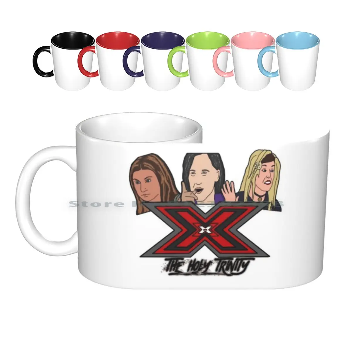 

Женская Керамическая кружка X Factor Fiery, кофейные чашки, Кружка для молока и чая, кружка X Factor, Рейчел, Лестер, Ариэль, бердетт, Дебби, Стивенс, ТВ, ...