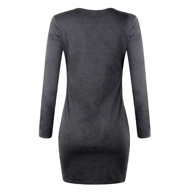 

Autumn Maternity Dress Solid O-neck Long Sleeves Women Casual Bodycon Dress Ladies Fashion Pregnant Women Vestidos