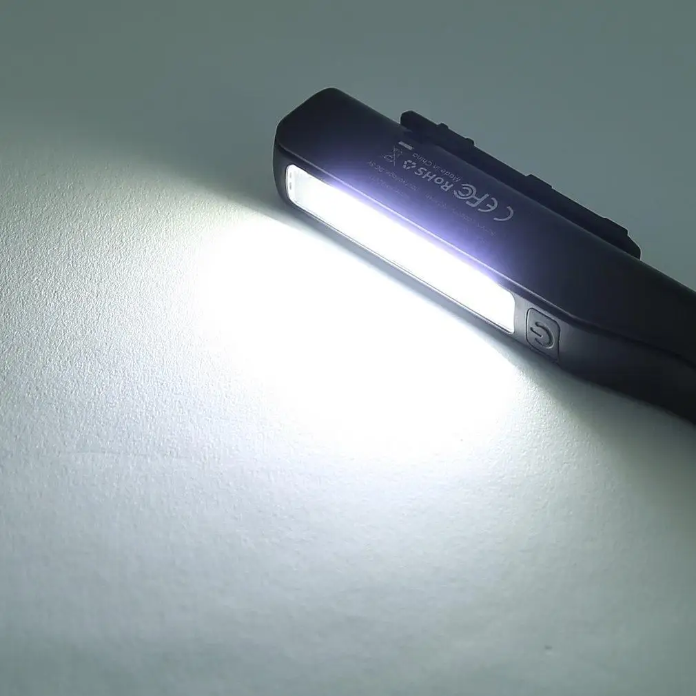 2 в 1 USB Перезаряжаемый COB светодиодный светильник для проверки работы кемпинга
