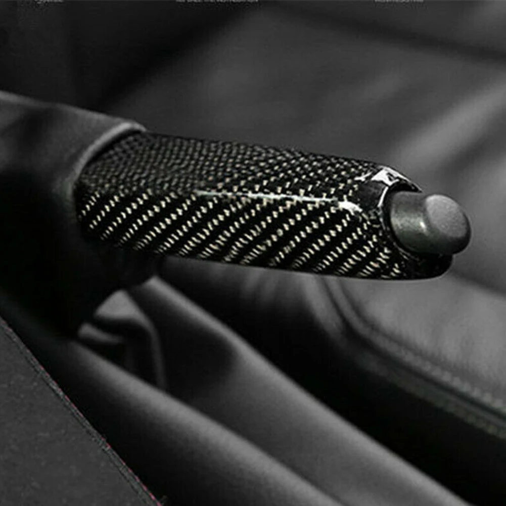 

Decoration Handbrake Cover Handbrake Cover Car Carbon Fiber Cover Trim Cartoon High Quality Accessory