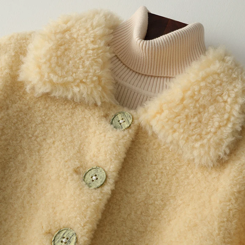 Пальто из овечьей шерсти зимняя куртка женская одежда 2020 шерстяные пальто и