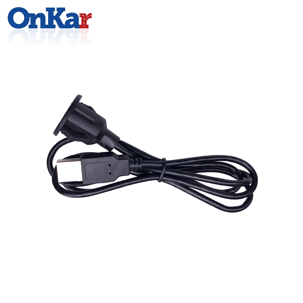 ONKAR автомобильные аксессуары USB 2,0 папа-мама автомобильный скрытый удлинитель для крепления на приборной панели автомобиля Ван двойной разъем USB